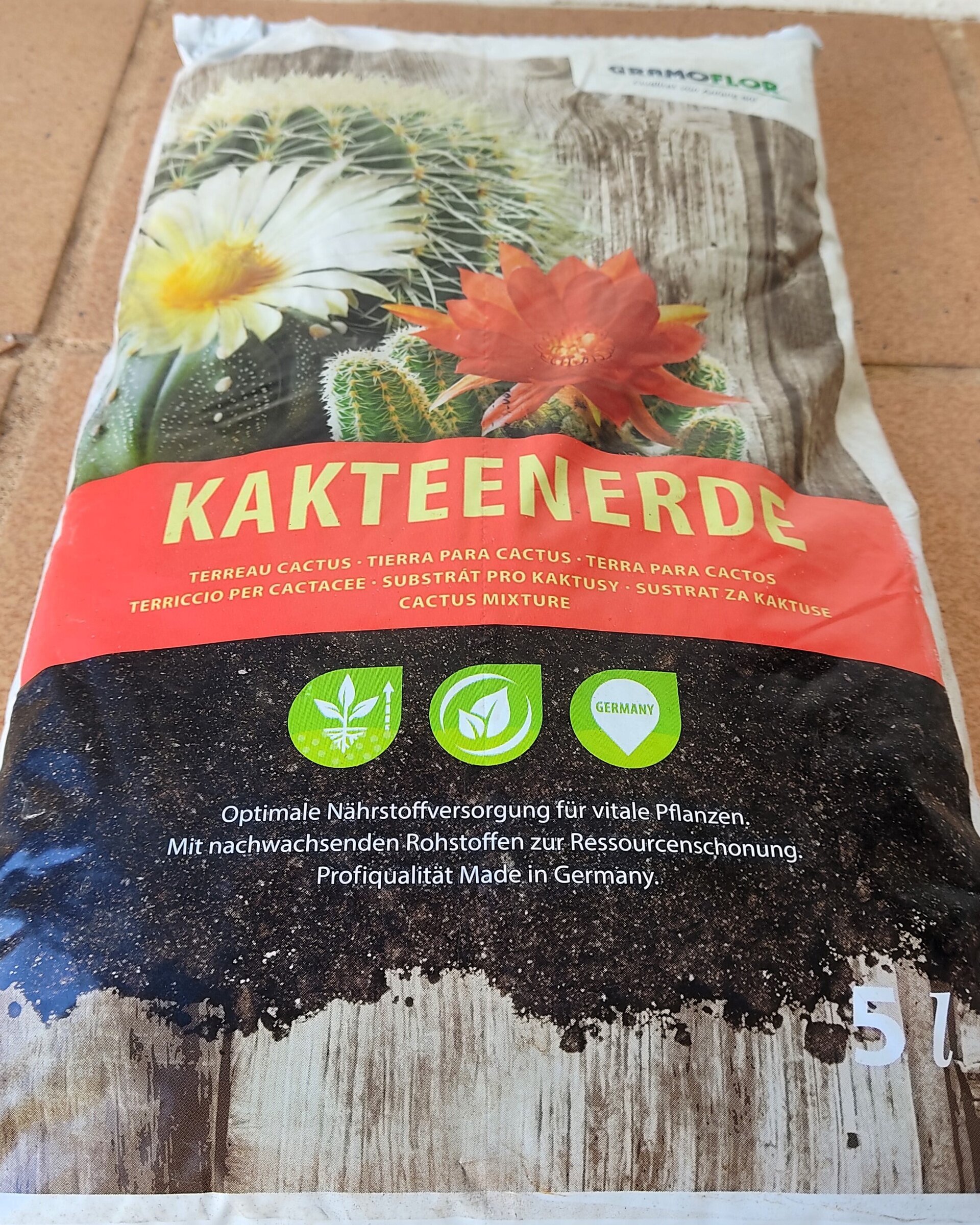 Sustrato para cactus y suculentas 5 litros - KakteenErde Gramoflor - 2