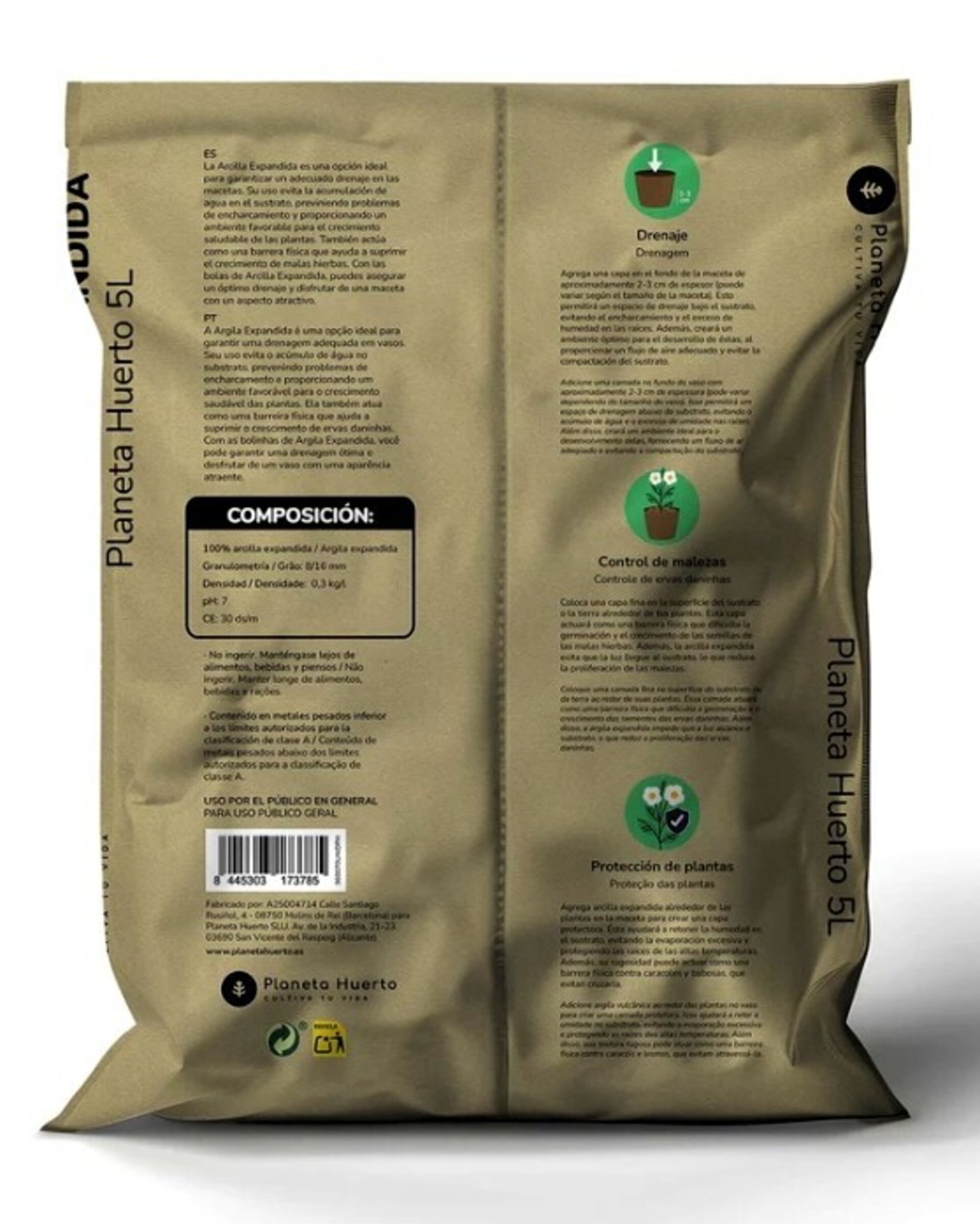 Arlita (arcilla expandida) - bolsa 5 litros - 3