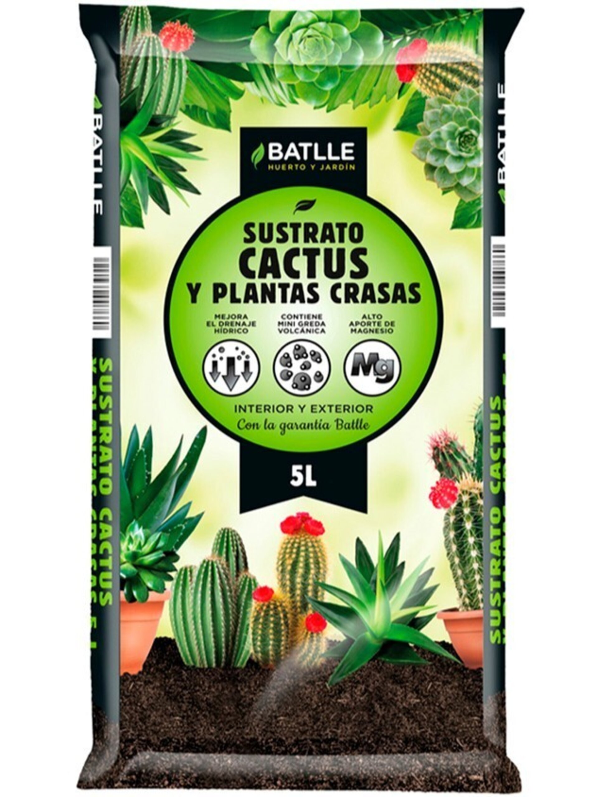 Sustrato para cactus y plantas crasas - bolsa 5 litros - 1